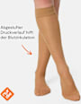 Knie Fit in Form Kniestrümpfe - Amber 40 DEN (1 Paar) nur die