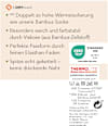 bambus Thermo Socken schwarz, Gr. 39 - 42 (1 Paar) nur die