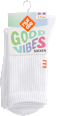 Good Vibes Socken weiß Regenbogen, Gr. 35 - 38 (2 Paar) nur die