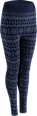 Kuschel Leggings mit Norweger-Muster blau Gr. 40/42, 100 DEN nur die