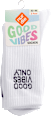 Good Vibes Socken weiß lila, Gr. 43 - 46 (2 Paar) nur die