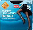 Goodbye Laufmaschen Energy Strumpfhose schwarz Transparent 20 DEN, Gr. 38/40 nur die