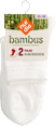 Bambus Kurzsocken weiß, Gr. 35 - 38 (2 Paar) nur die