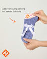 Socken mit kurzem Schaft & Modal lila + weiß Gr. 39-42 nur die