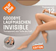 Strumpfhose Goodbye Laufmaschen bronze Gr. 44/48, 12 DEN nur die