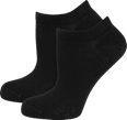 Bio Baumwolle Sneaker Socken schwarz, Gr. 35-38 (2 Paar) nur die