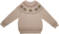 Anouk Pullover aus Strick mit Raglanärmeln & Affi-Muster, beige, Gr. 98 Anouk natubini