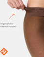 Strumpfhose warm & transparent strapazierfähig braun Gr. 40/44, 80 DEN nur die
