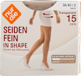 Seidenfein in Shape Strumpfhose teint 15 DEN, Gr. 38/40 nur die