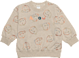 Anouk Sweatshirt mit "Anouk" Stickerei & Affi-Muster, beige, Gr. 98 Anouk natubini