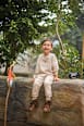 Anouk Sweatshirt mit "Anouk" Stickerei & Affi-Muster, beige, Gr. 92 Anouk natubini