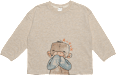 Anouk Langarmshirt mit Affi-Motiv, beige, Gr. 110 Anouk natubini