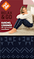 Kuschel Leggings mit Norweger-Muster blau Gr. 40/42, 100 DEN nur die