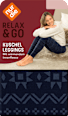 Kuschel Leggings mit Norweger-Muster blau Gr. 36/38, 100 DEN nur die