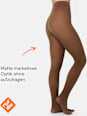 Strumpfhose warm & transparent strapazierfähig braun Gr. 40/44, 80 DEN nur die