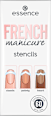 French Manikür Schablone 01 Walk The Line essence