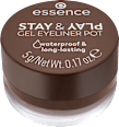 Eyeliner Stay & Play Gel Pot 02 Brown essence