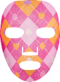 Tuchmaske Queen of... Pink  01 Keeping My Pink Poker Face essence
