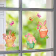Fensterbild A3 Hase im Blumentopf BRAUNS-HEITMANN