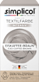 Textilfarbe intensiv Eiskaffee-Braun Simplicol