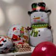 Folienballonset, Schneemann 7tlg Dekorieren & Einrichten