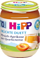 Früchte & Quark Früchte Duett Pfirsich-Aprikose mit Quarkcreme ab 10. Monat HiPP