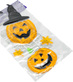 Gel-Sticker, Halloween Kürbisse, orange/schwarz Dekorieren & Einrichten