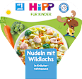 Kinderteller Nudeln mit Wildlachs in Kräuterrahmsauce ab 1 Jahr HiPP