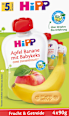 Quetschie Apfel-Banane & Babykeks nach dem 4. Monat (4x90 g) HiPP
