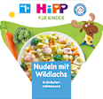 Kinderteller Nudeln mit Wildlachs in Kräuterrahmsauce ab 1 Jahr HiPP