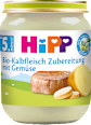 Menü Kalbfleisch-Zubereitung mit Gemüse ab dem 5.Monat HiPP