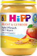 Frucht & Getreide Apfel-Pfirsich mit 7-Korn, ab dem 6.Monat HiPP
