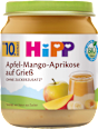 Frucht & Getreide Dessert Apfel-Mango-Aprikose auf Grieß ab dem 10. Monat HiPP