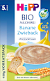 Milchbrei Bio Banane Zwieback ab 5 Monaten HiPP