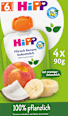 Quetschie Pfirsich-Banane mit Kokosmilch, ab 6 Monaten (4x90 g) HiPP