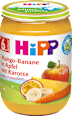 Früchte + Gemüse Mango-Banane in Apfel mit Karotte, ab 6. Monat  HiPP