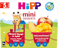 Früchte Mini Desserts Pfirsich in Apfel ab dem 5.Monat (4x100 g) HiPP