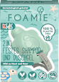Festes Shampoo & Duschgel 2in1 grün Foamie