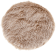 Sitzkissen aus Kunstfell, rund, beige (40 cm) BOLTZE