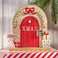 Holzwichteltür "XMAS", rot-grün-natur BOLTZE