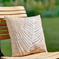 Kissen aus Baumwolle "Palme", beige (40x40x15 cm) Dekorieren & Einrichten