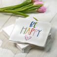 Servietten "BE HAPPY" (33x33 cm) BOLTZE