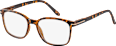 Fertig-Lesebrille demi-braun Vollrand + 2,5 VISIOMAX