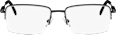 Fertig-Lesebrille Halbrand schwarz +3,00 VISIOMAX