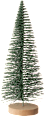 Drahttannenbaum auf Holzfuß, grün (21 cm) BOLTZE