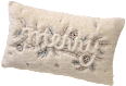 Kissen mit Zweigen "merry", creme-grün-braun BOLTZE