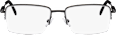 Fertig-Lesebrille Halbrand schwarz +1,50 VISIOMAX