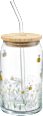Trinkglas mit Deckel & Strohhalm, Bienen (450 ml) BOLTZE
