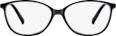 Fertig-Lesebrille Vollrand Cat-Eye schwarz +1,00 Visiomax