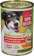 Karma mokra dla psa 60% wołowiny z ziemniakiem, marchewką i olejem Dein Bestes